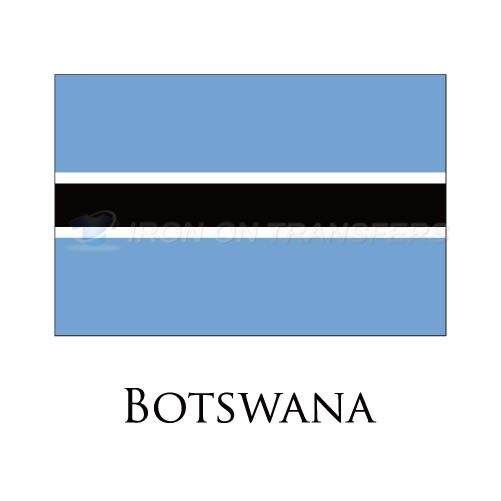 Botswana flag Iron-on Stickers (Heat Transfers)NO.1834